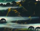 Eyvind Earle-Fogged-Draped-Hills