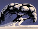 Eyvind Earle-Snow-Tree